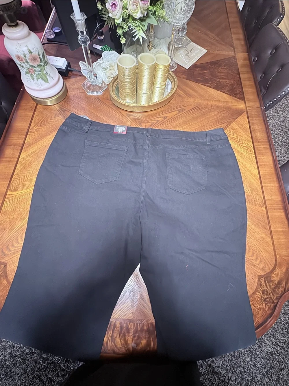 Classic Black Straight Jeans with Tag